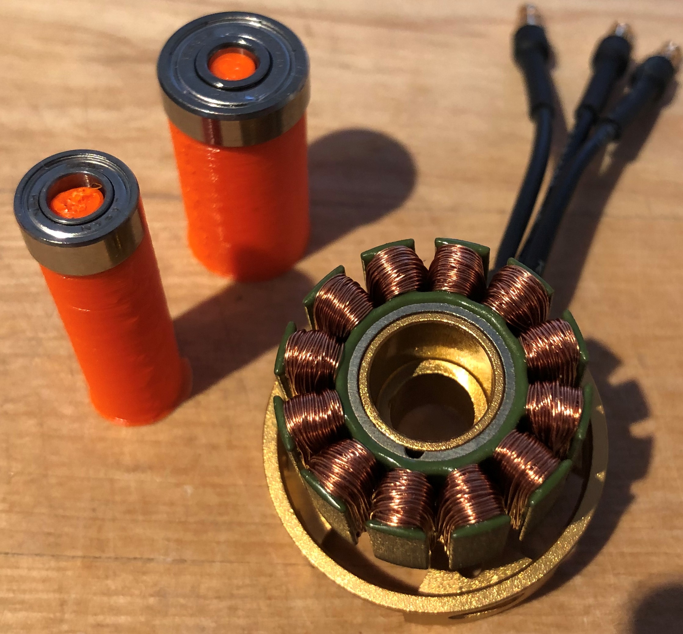integrating the bearings using the mounting aid