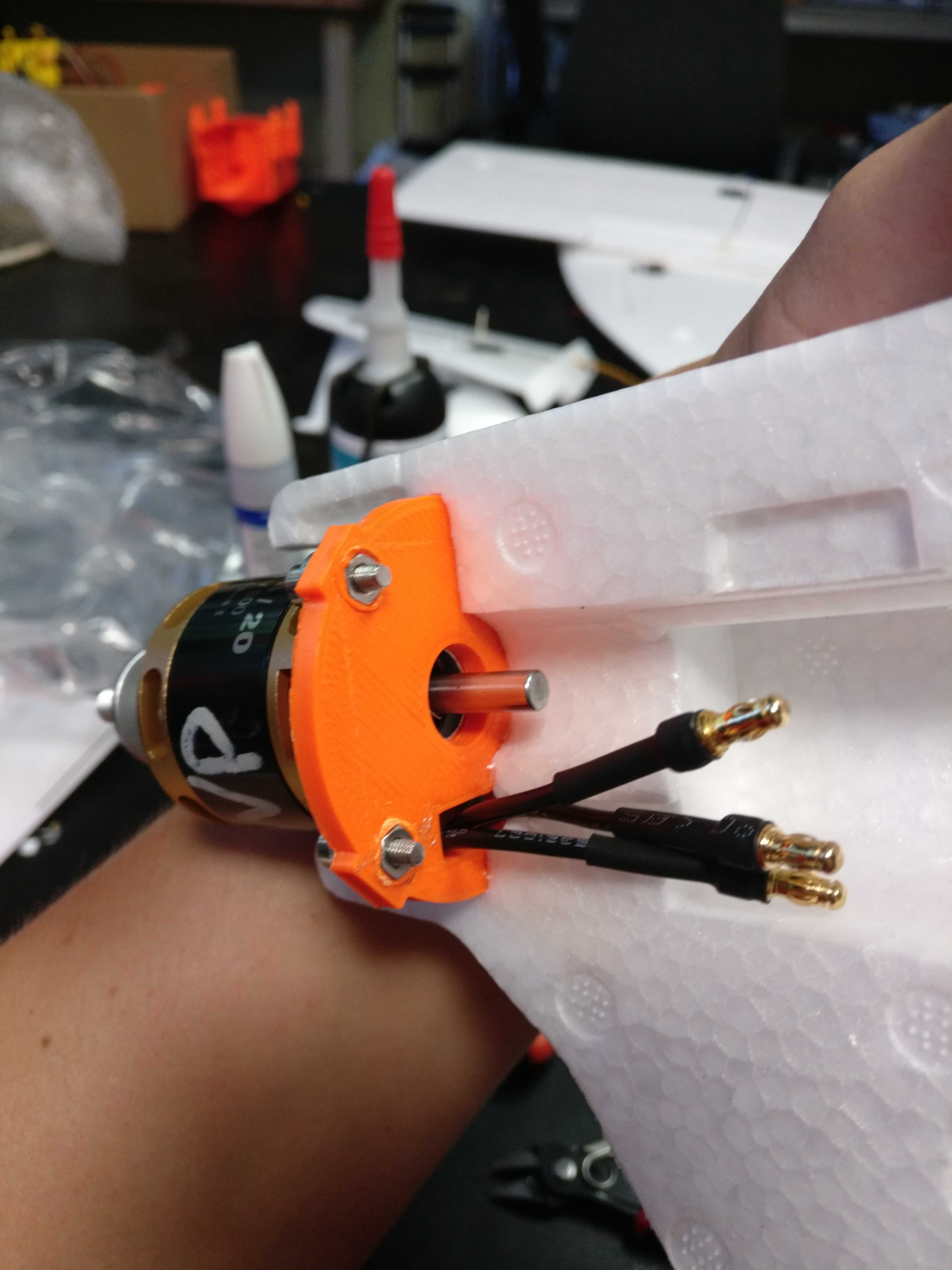 motor mount glued to fuselage